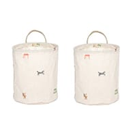 Moira oppbevaringskurv small 22xØ18 cm 2 deler - Multi - OYOY