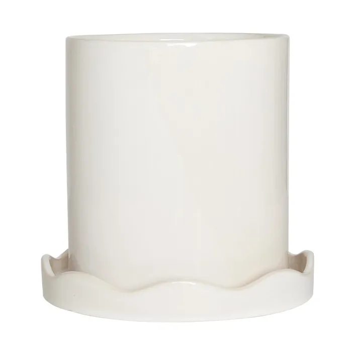 Nami krukke med fat Ø16,5 small, White OYOY