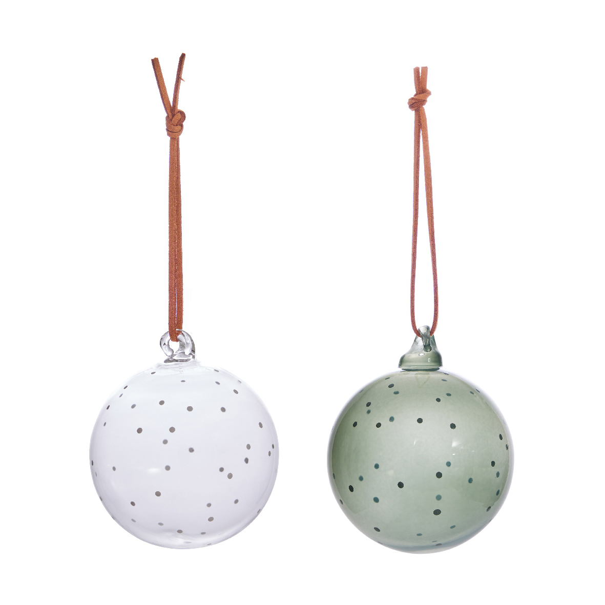 OYOY Natale Christmas julekule 2 stk Clear-green