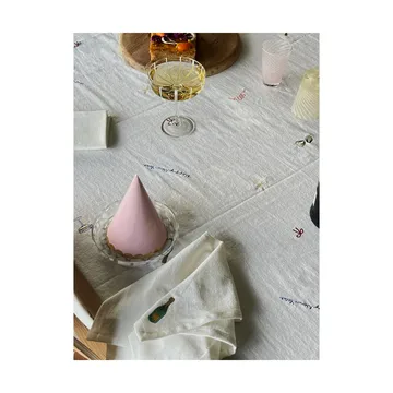 New Year bomullsserviett 45x45 cm 4-pakn. - Offwhite - OYOY