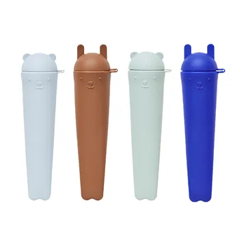 Ninka & Teddy ice pops 4-pk - Optic blue-pale green-pale blue-caramel - OYOY