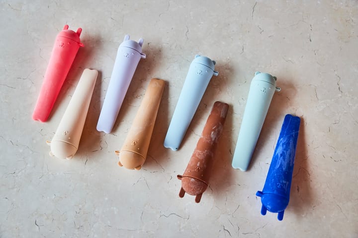 Ninka & Teddy ice pops 4-pk, Optic blue-pale green-pale blue-caramel OYOY