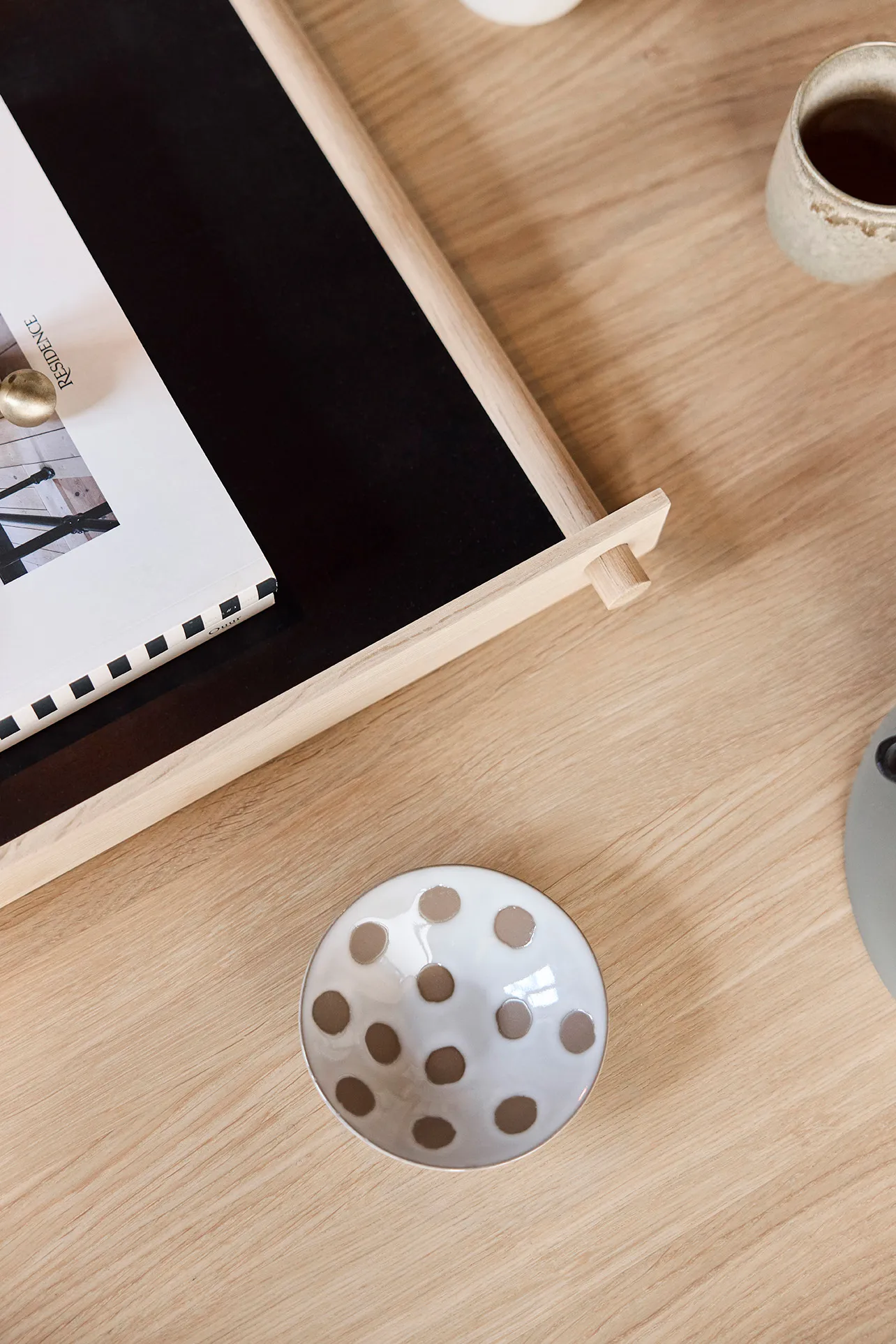 Nori bolle liten Ø10,5 cm 2-pakning, Off-white-brun OYOY