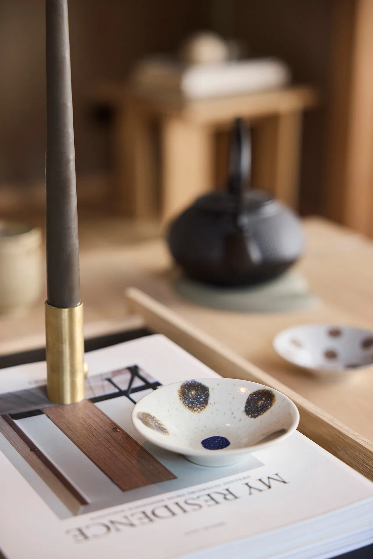 Nori bolle liten Ø10,5 cm 2-pakning, Off-white-brun OYOY