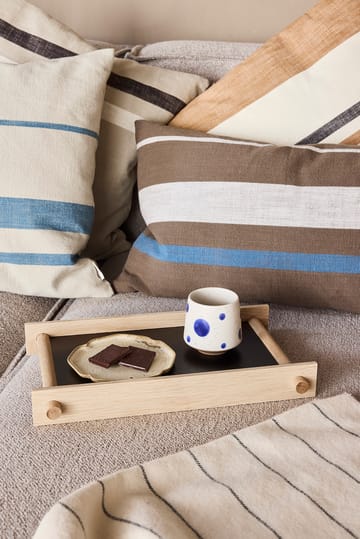 Nori stripete bolle liten Ø12,9 cm 2-pakning - Clay-optic Blue - OYOY
