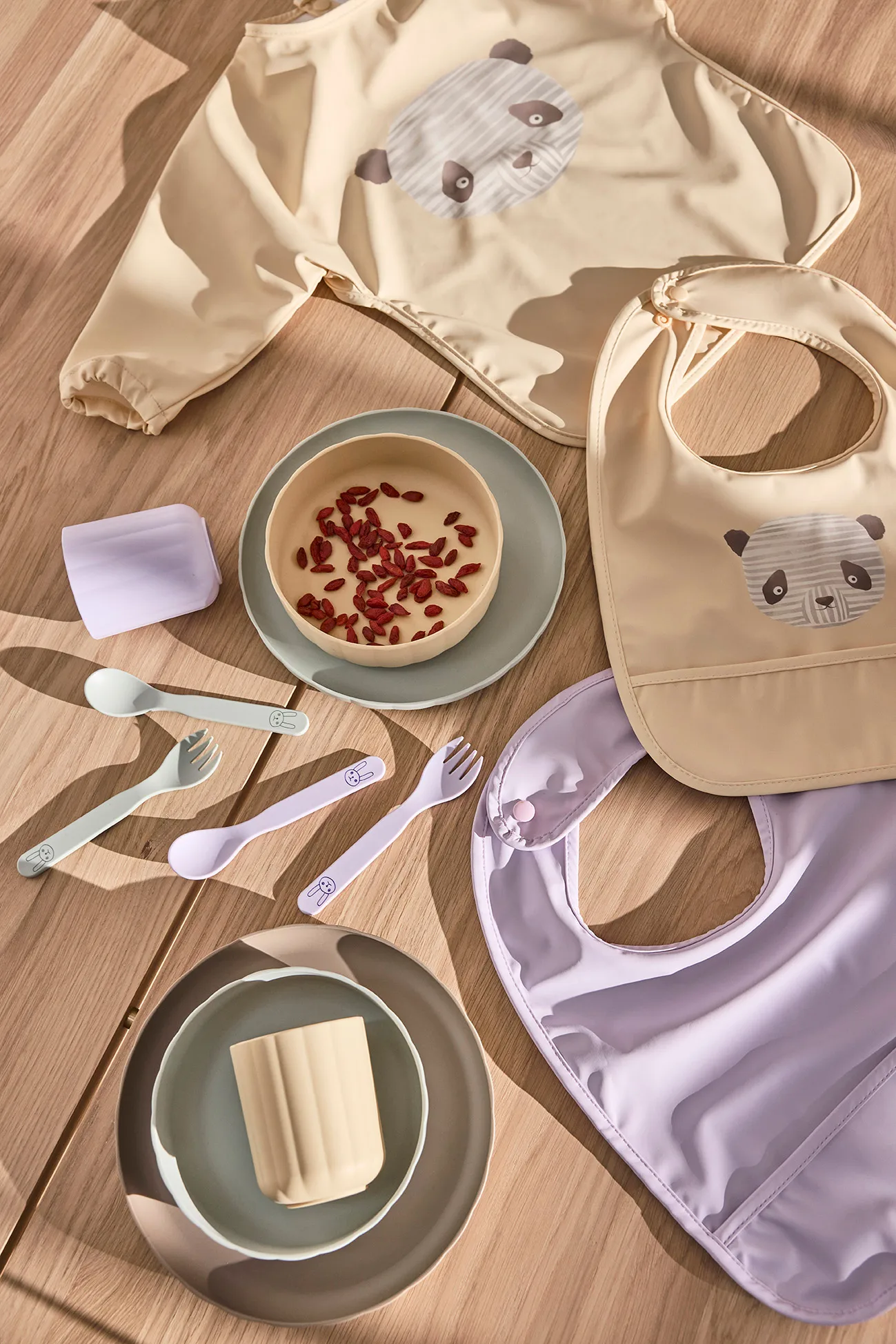 Pullo barnbestikkesett, Pale Mint OYOY