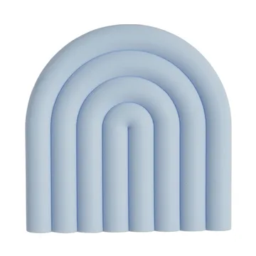 Rainbow bordbrikke 15x15 cm - Ice blue - OYOY