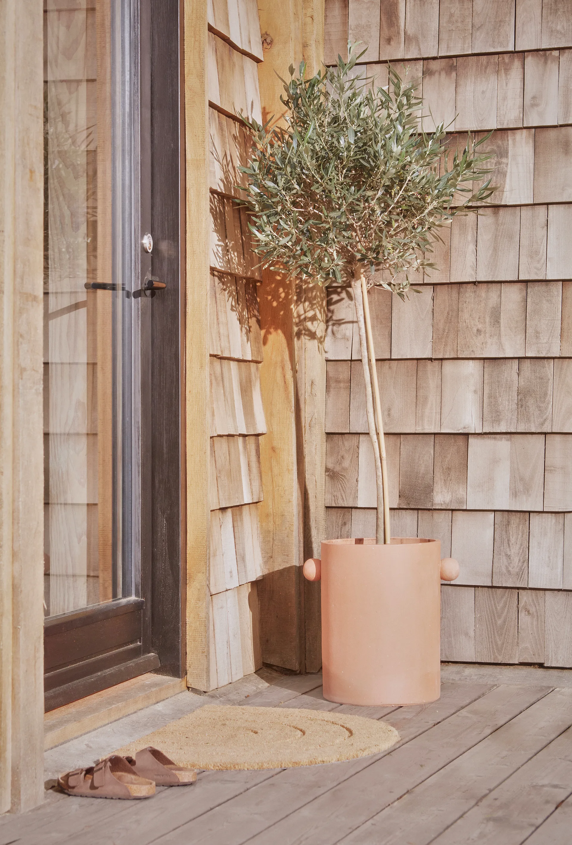 Rainbow dørmatte 55 x 75 cm, Natur OYOY