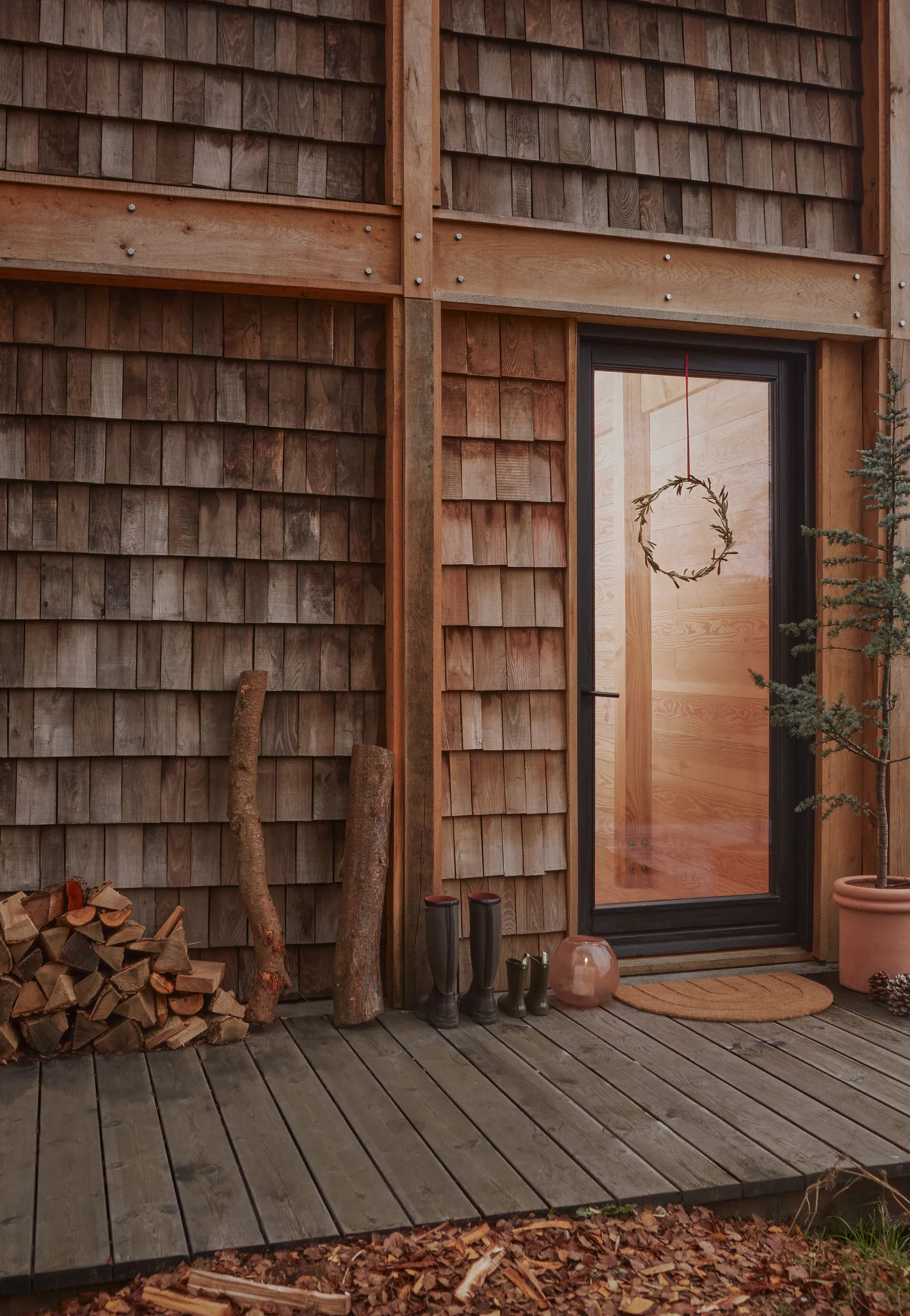 Rainbow dørmatte 55 x 75 cm, Natur OYOY