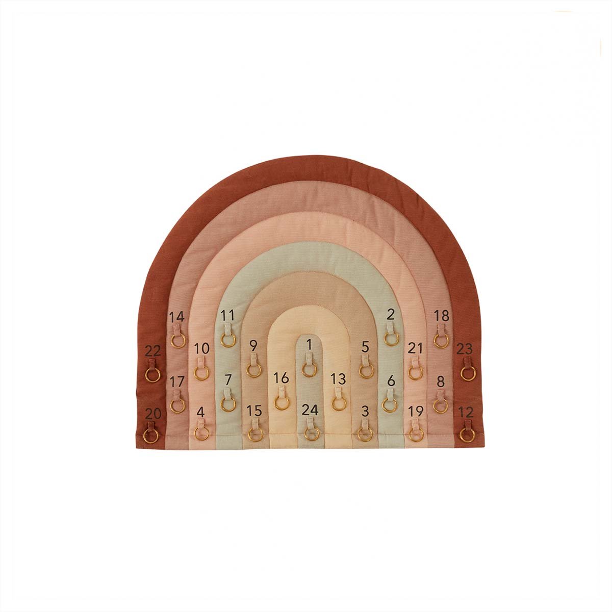OYOY Rainbow Julekalender Multi | Skandinavisk Design | Pyntegjenstander |
