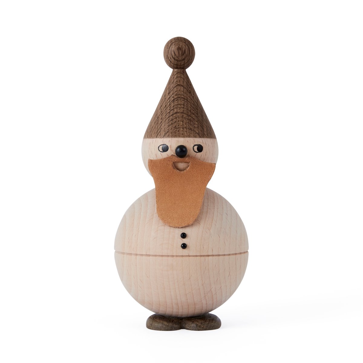 OYOY Santa Claus trefigur Bøk-eik-lær