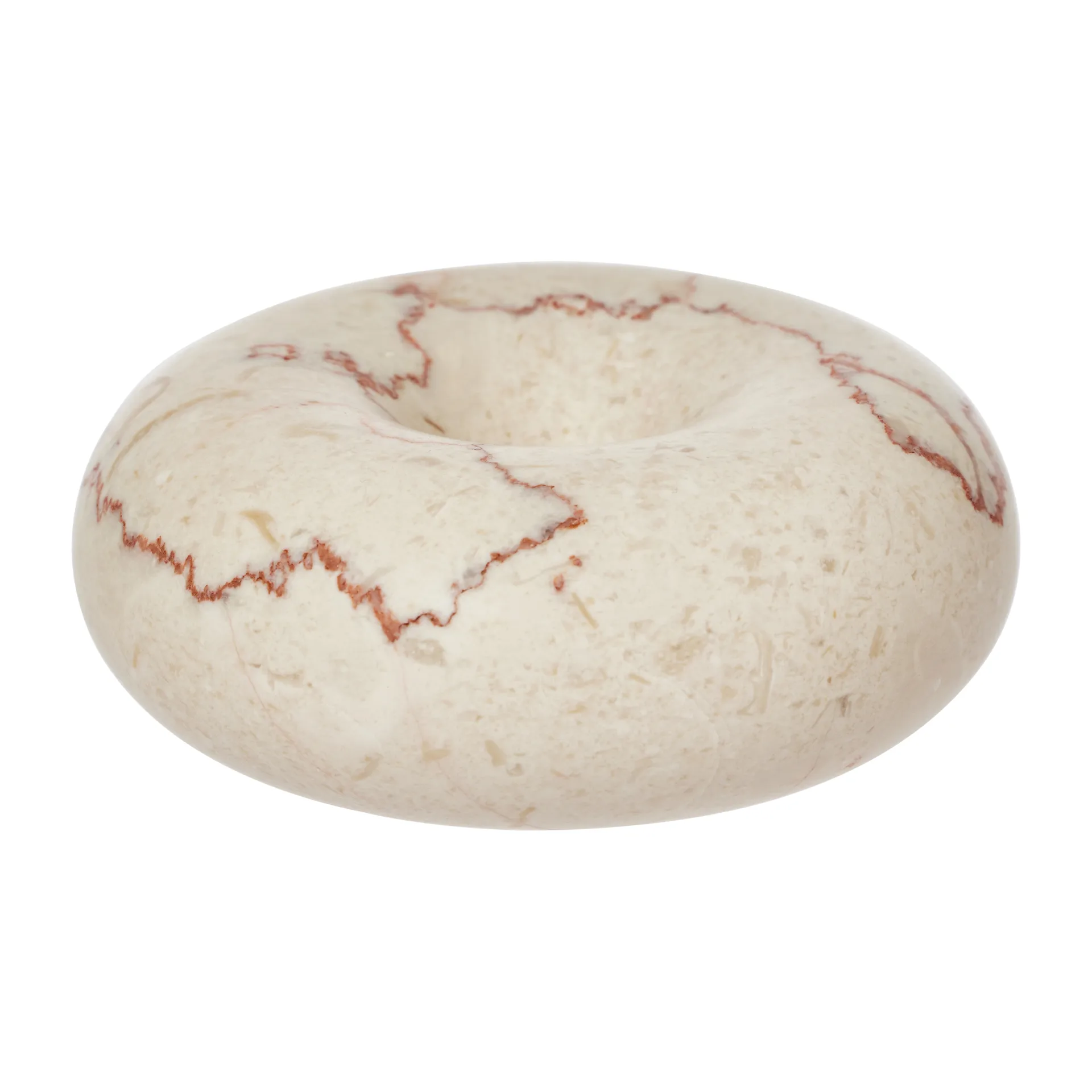 Savi marmor lysestake small 4 cm, Off-white OYOY