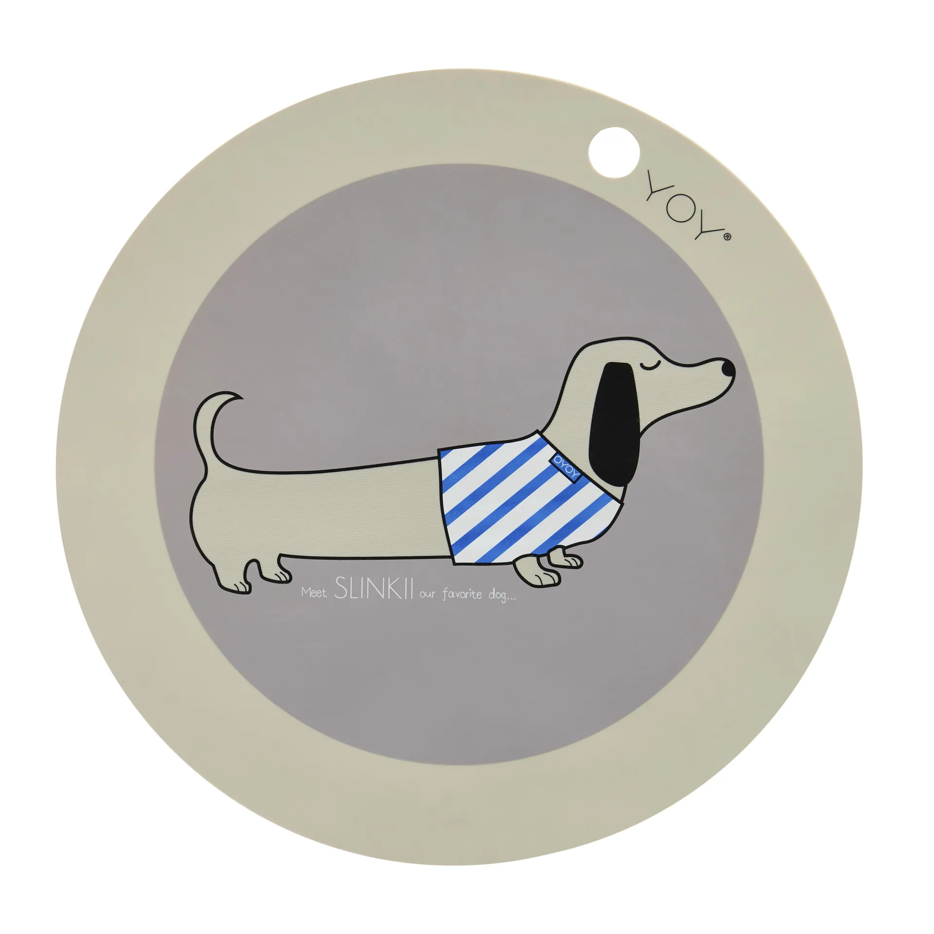 Slinkii spisebrikke, grå OYOY