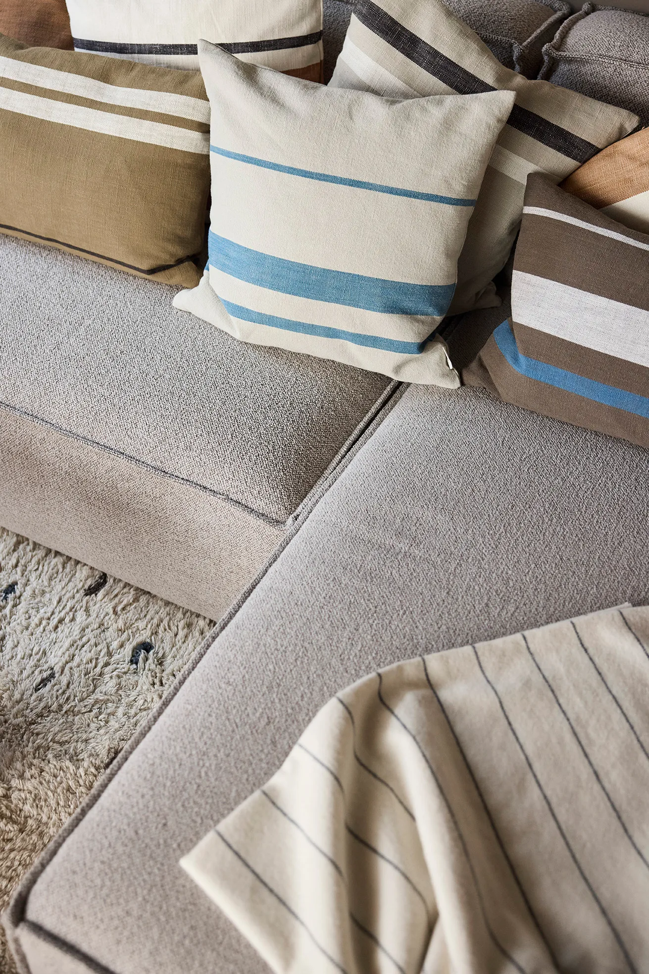 Sofuto putetrekk 50x50 cm, Blue-clay OYOY