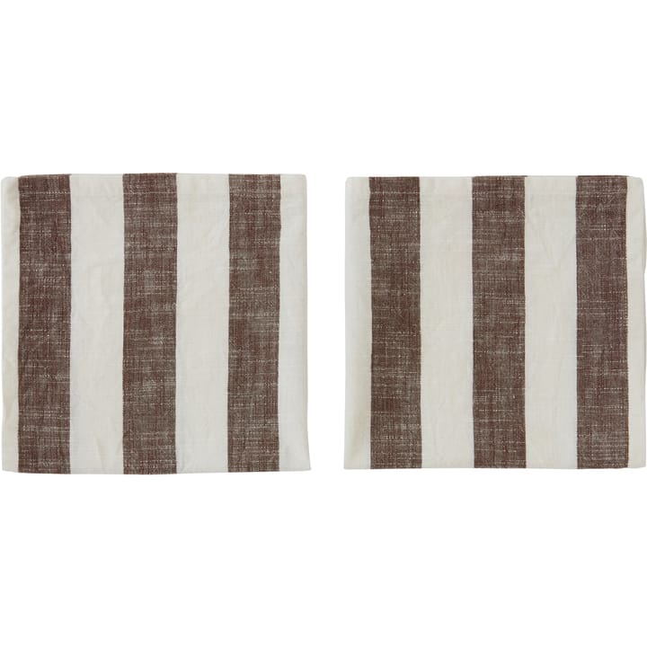 Striped serviett 45 x 45 cm 2-pakning - Choko - OYOY