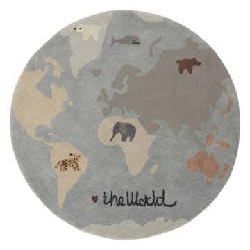 The world barneteppe Ø120 cm - Multi - OYOY