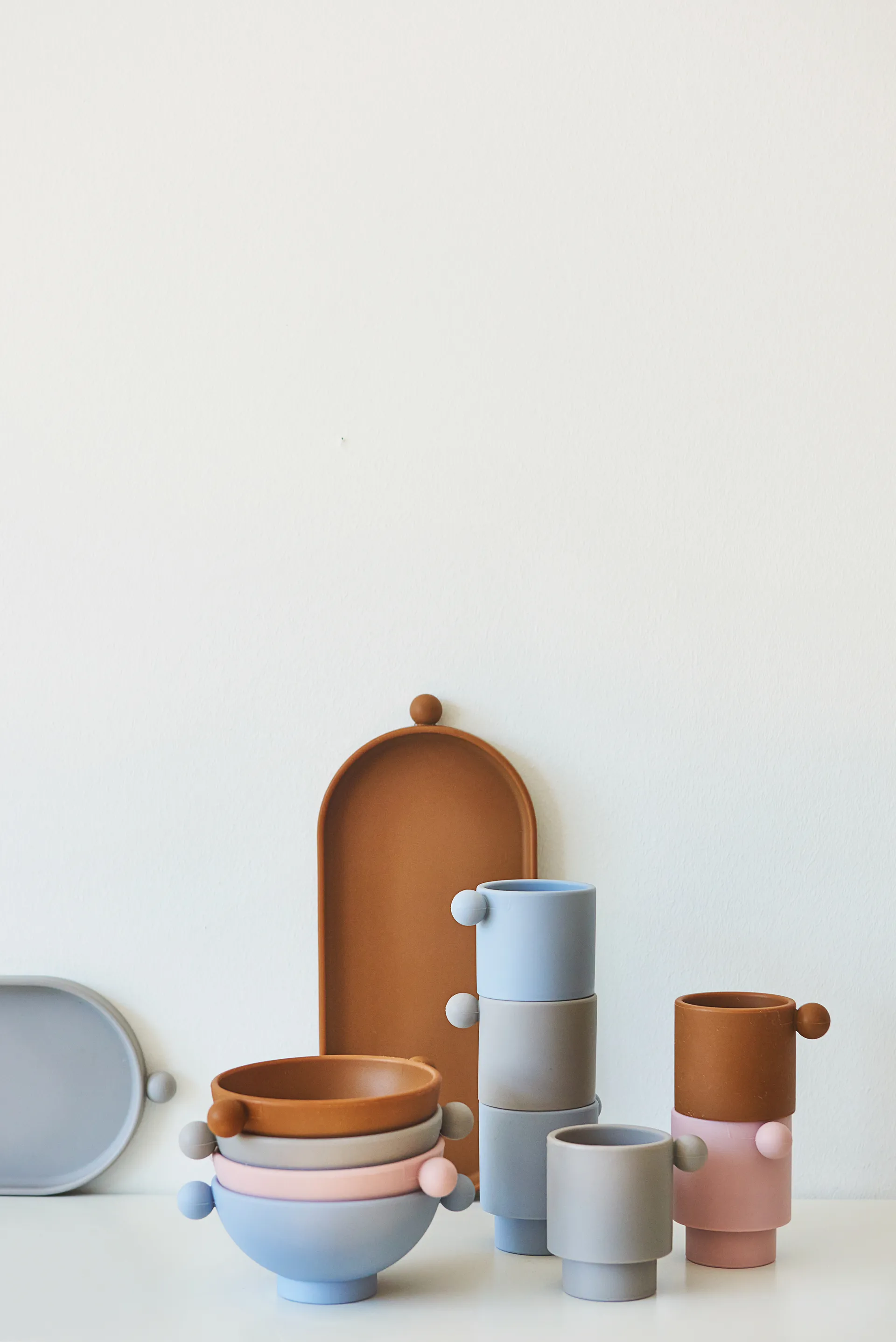 Tiny Inka kopp 2-pakning, Caramel-rose OYOY