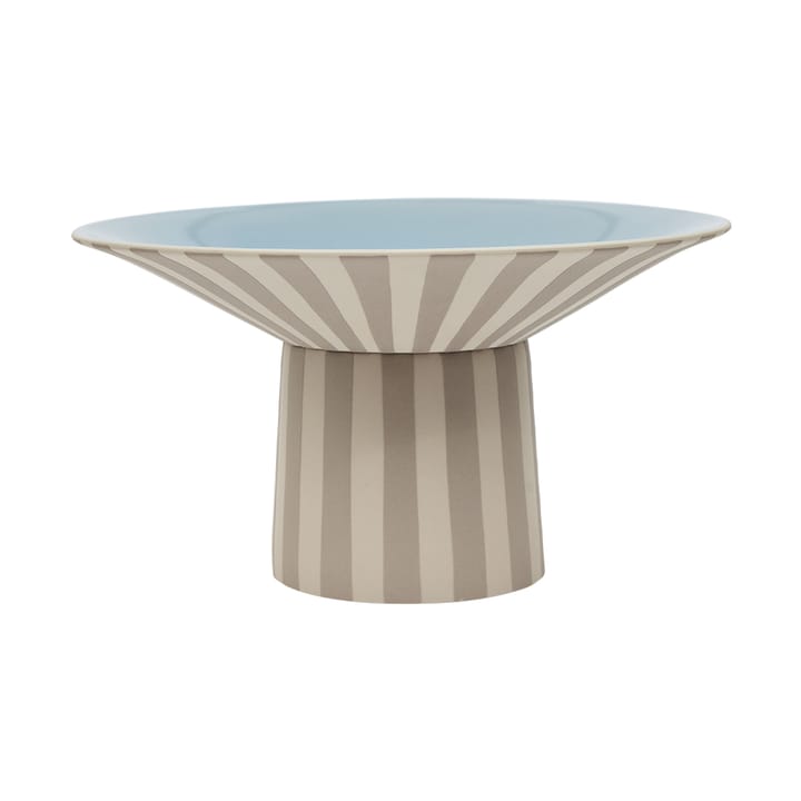 Toppu centerpiece høy 17xØ30 cm - Clay-Ice blue - OYOY