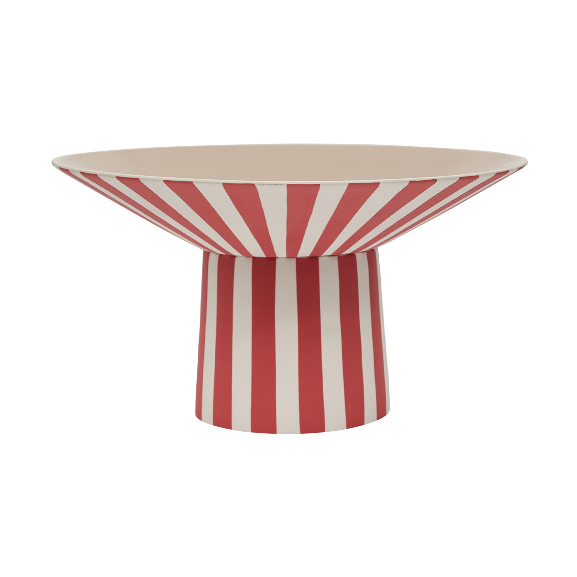 OYOY Toppu centerpiece høy 17xØ30 cm Red-peach