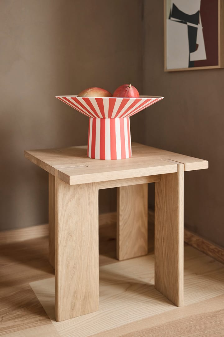 Toppu centerpiece høy 17xØ30 cm, Red-peach OYOY