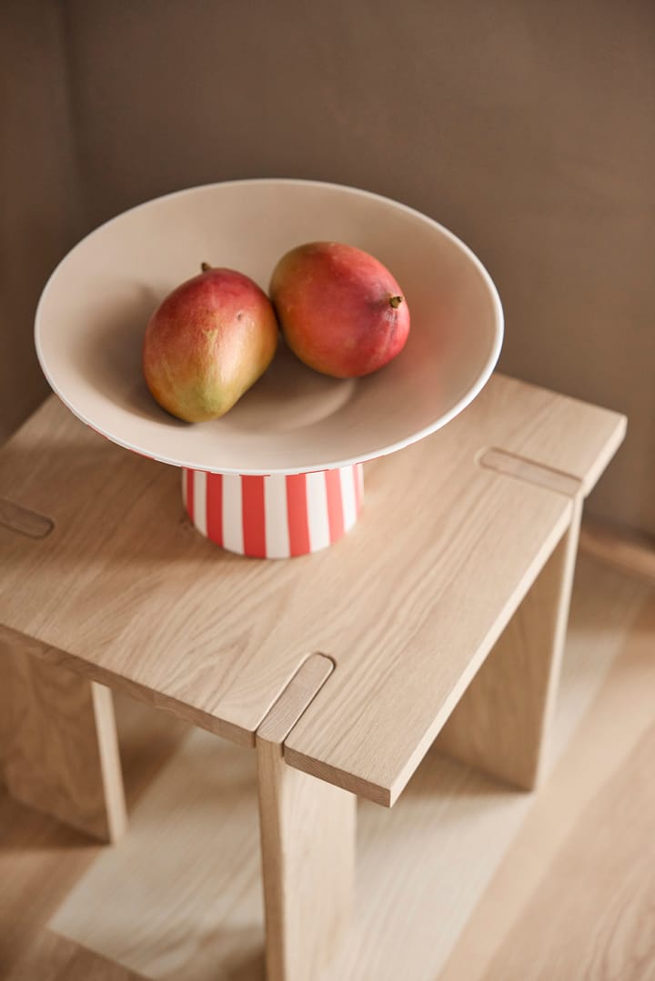 Toppu centerpiece høy 17xØ30 cm, Red-peach OYOY