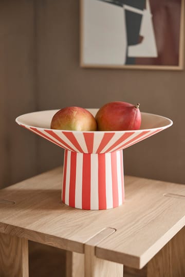 Toppu centerpiece høy 17xØ30 cm - Red-peach - OYOY