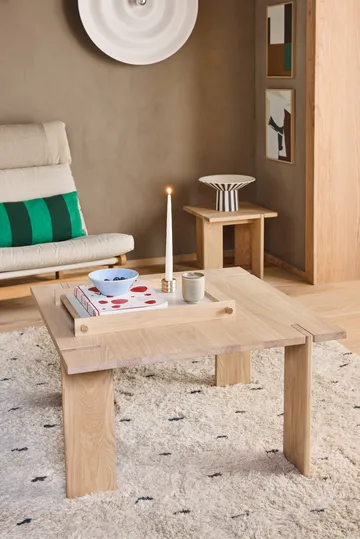 Toppu centerpiece høy Ø30x17 cm - White-black - OYOY