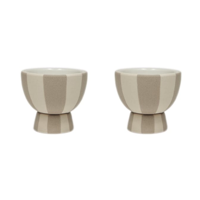 Toppu eggeglass 2-pakning - Clay - OYOY