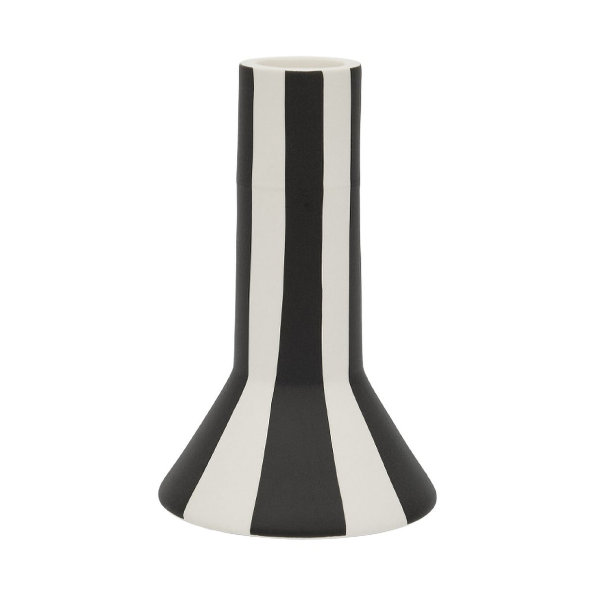 OYOY Toppu lysestake høy 11 cm White-black