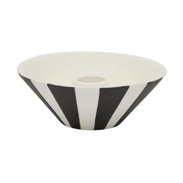 Toppu lysestake lav 4 cm - White-black - OYOY