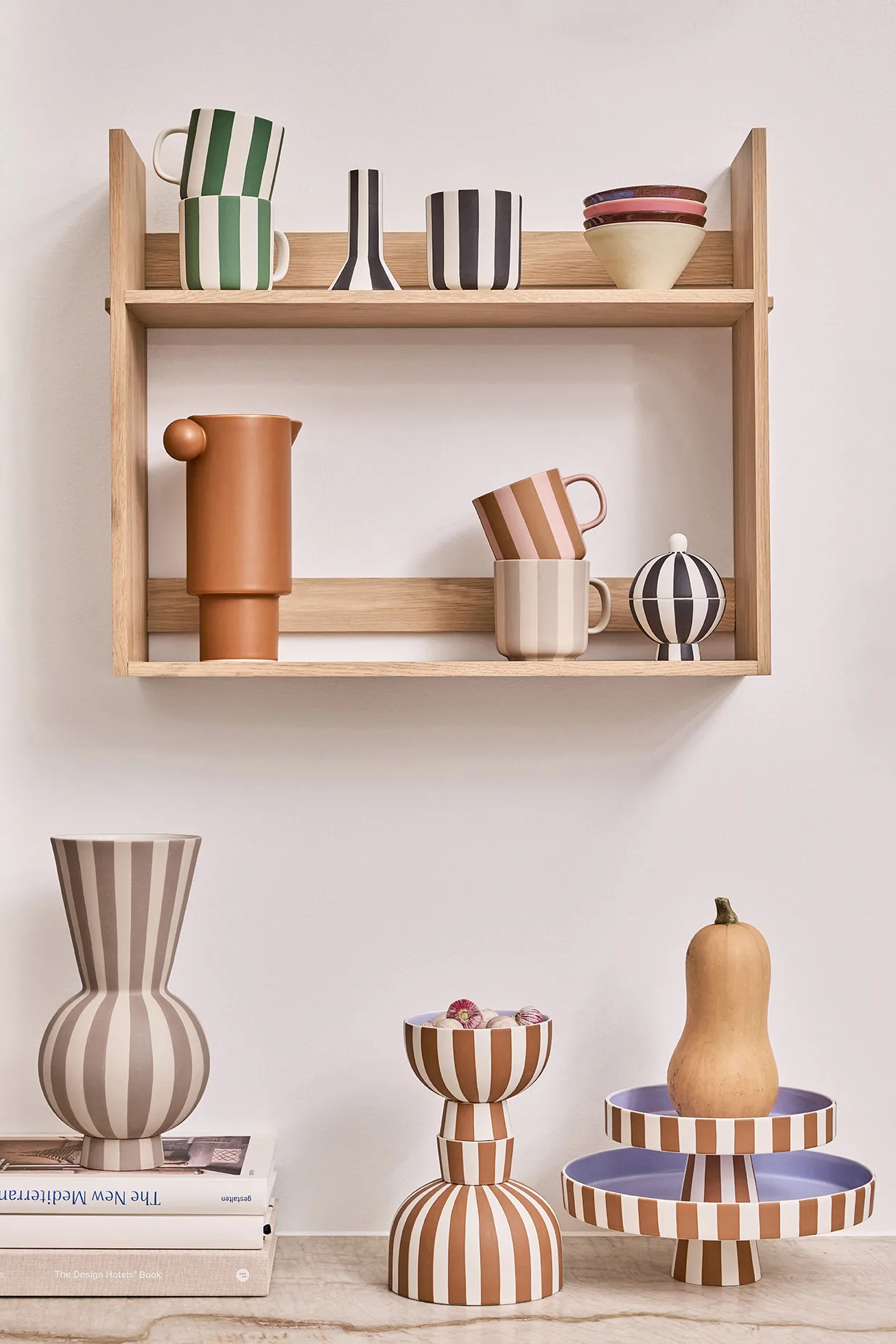 Toppu serveringsfat stort Ø 27 cm, Caramel-lavendel OYOY