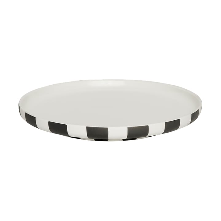 Toppu tallerken Ø20 cm - Black-white - OYOY