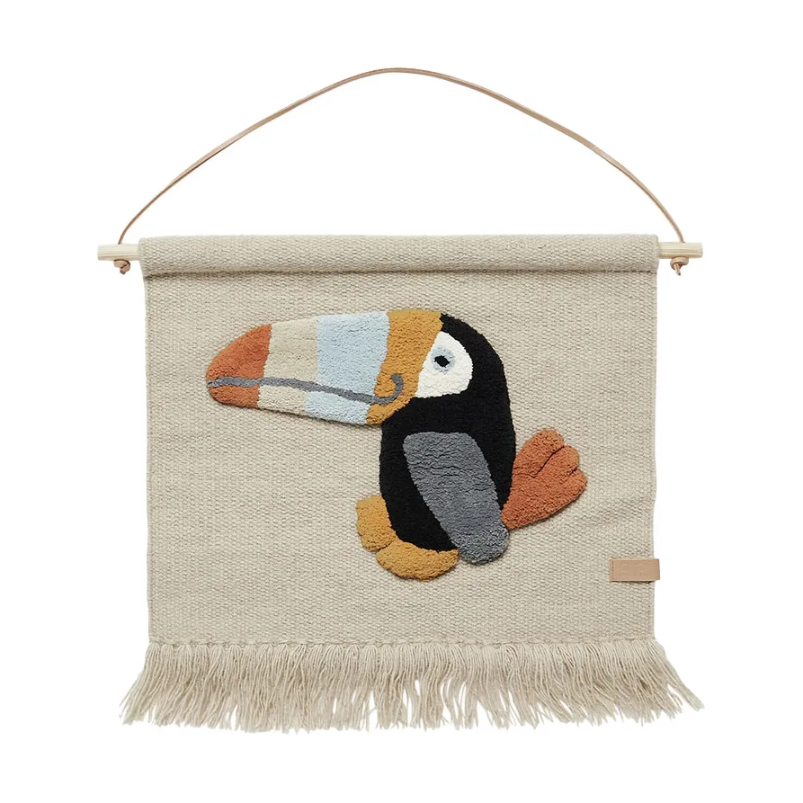 Toucan veggdekorasjon 47x48 cm, Clay OYOY