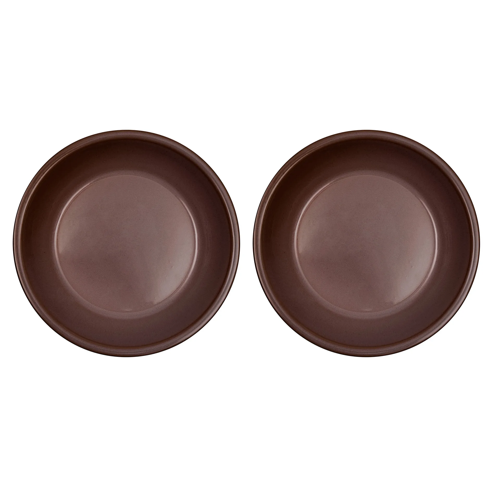 Yuka dyp tallerken Ø19 cm 2-pk, Dark (brun) OYOY