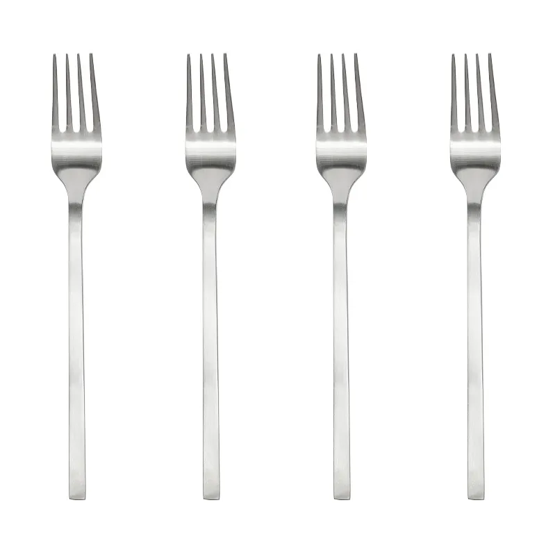 Yuka gaffel 4-pk, Brushed Steel OYOY