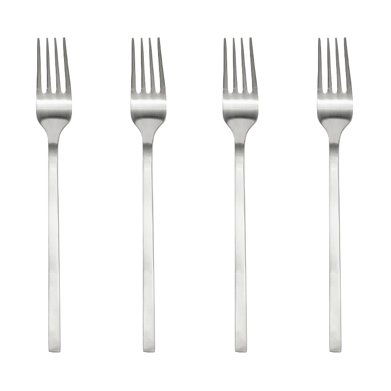 OYOY Yuka gaffel 4-pk Brushed Steel