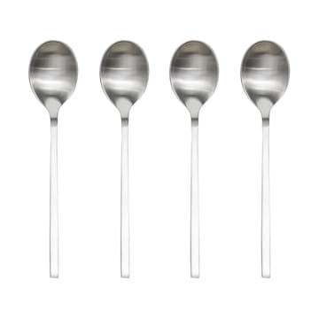 Yuka skje 4-pk - Brushed Steel - OYOY