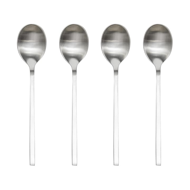 Yuka skje 4-pk, Brushed Steel OYOY