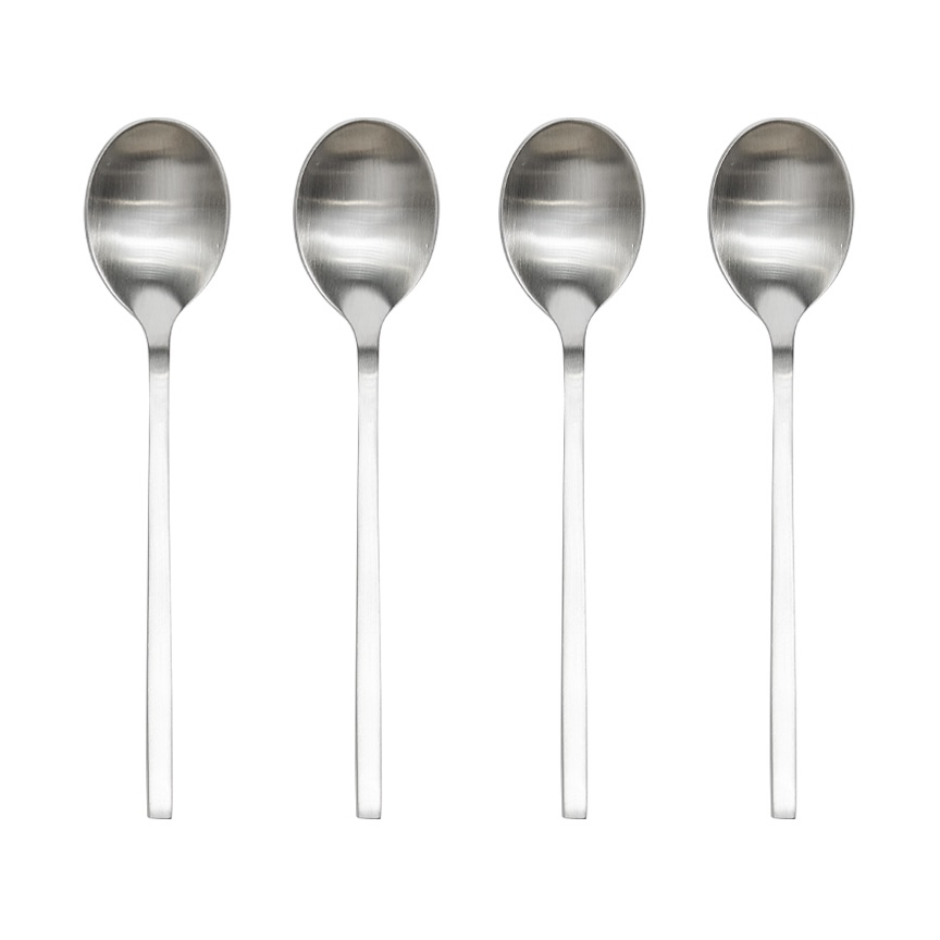 OYOY Yuka skje 4-pk Brushed Steel