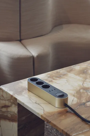 Edgar Power Bar grenuttak - Satin brass - Palette