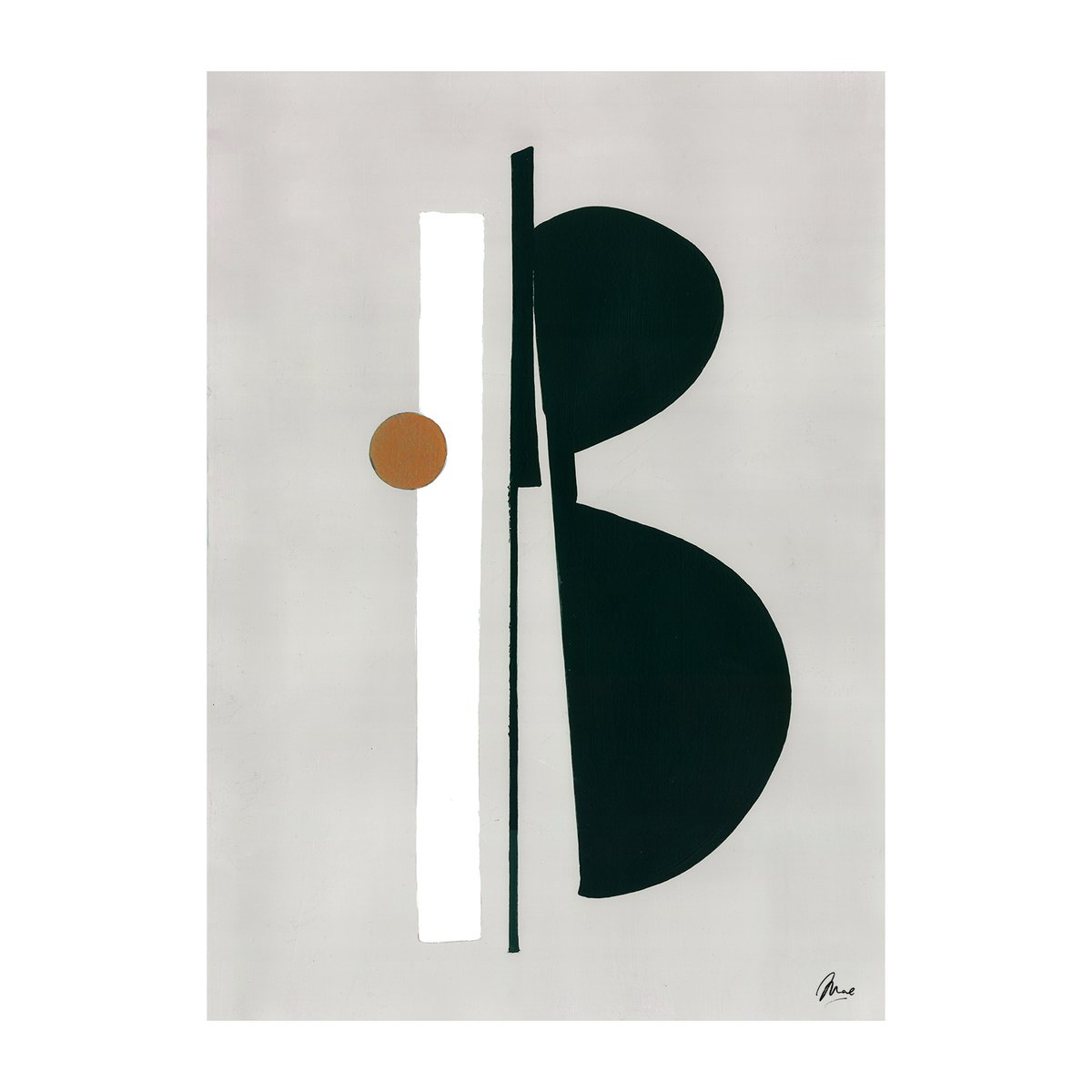 Paper Collective Balance 02 plakat 30 x 40 cm | Skandinavisk Design | Poster | Grå