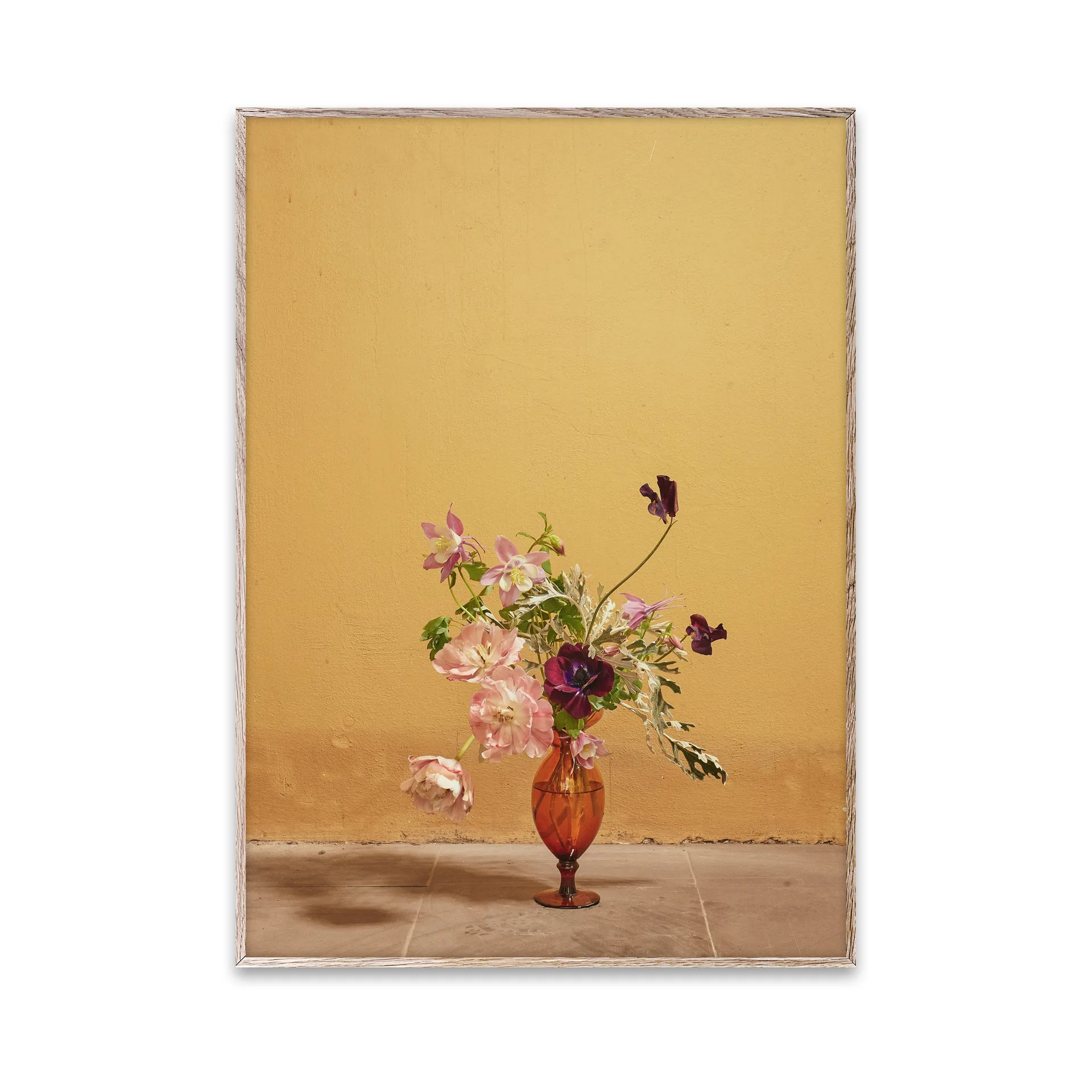 Blomst 02 Ochra poster, 30x40 cm Paper Collective