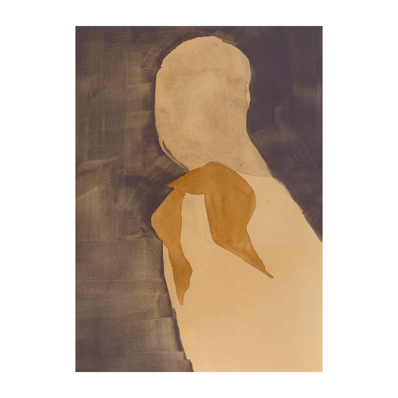 Brown Scarf plakat, 30 x 40 cm Paper Collective