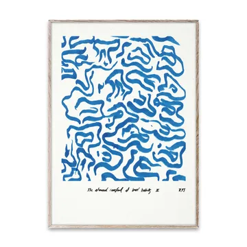Comfort – Blue plakat - 30 x 40 cm - Paper Collective