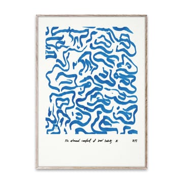 Comfort – Blue plakat - 30 x 40 cm - Paper Collective