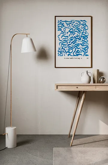 Comfort – Blue plakat - 50 x 70 cm - Paper Collective