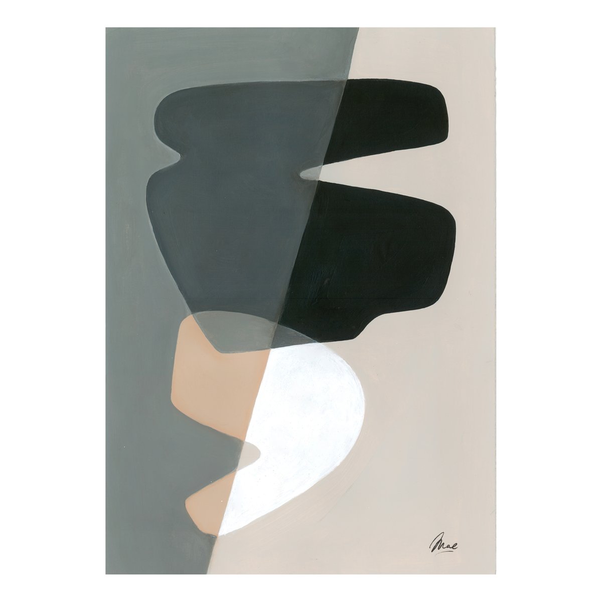 Paper Collective Composition 02 poster 50x70 cm