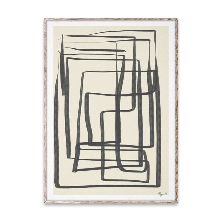 Different Ways I poster svart - 50x70 cm - Paper Collective