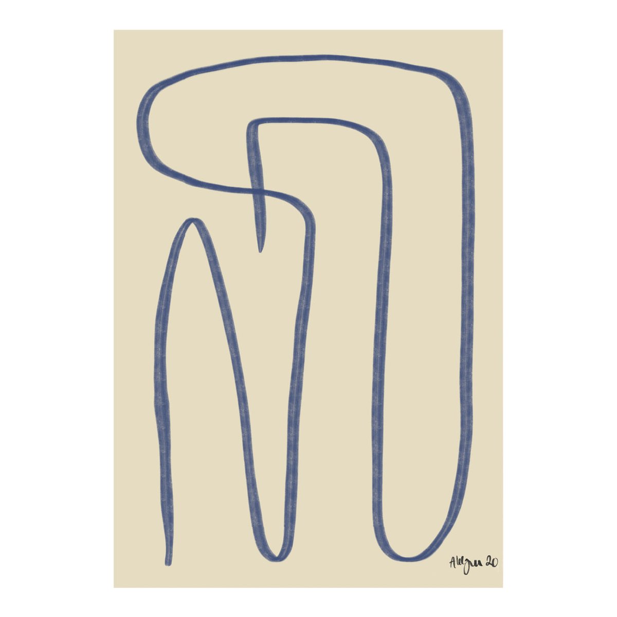Paper Collective Different Ways poster blå 50x70 cm
