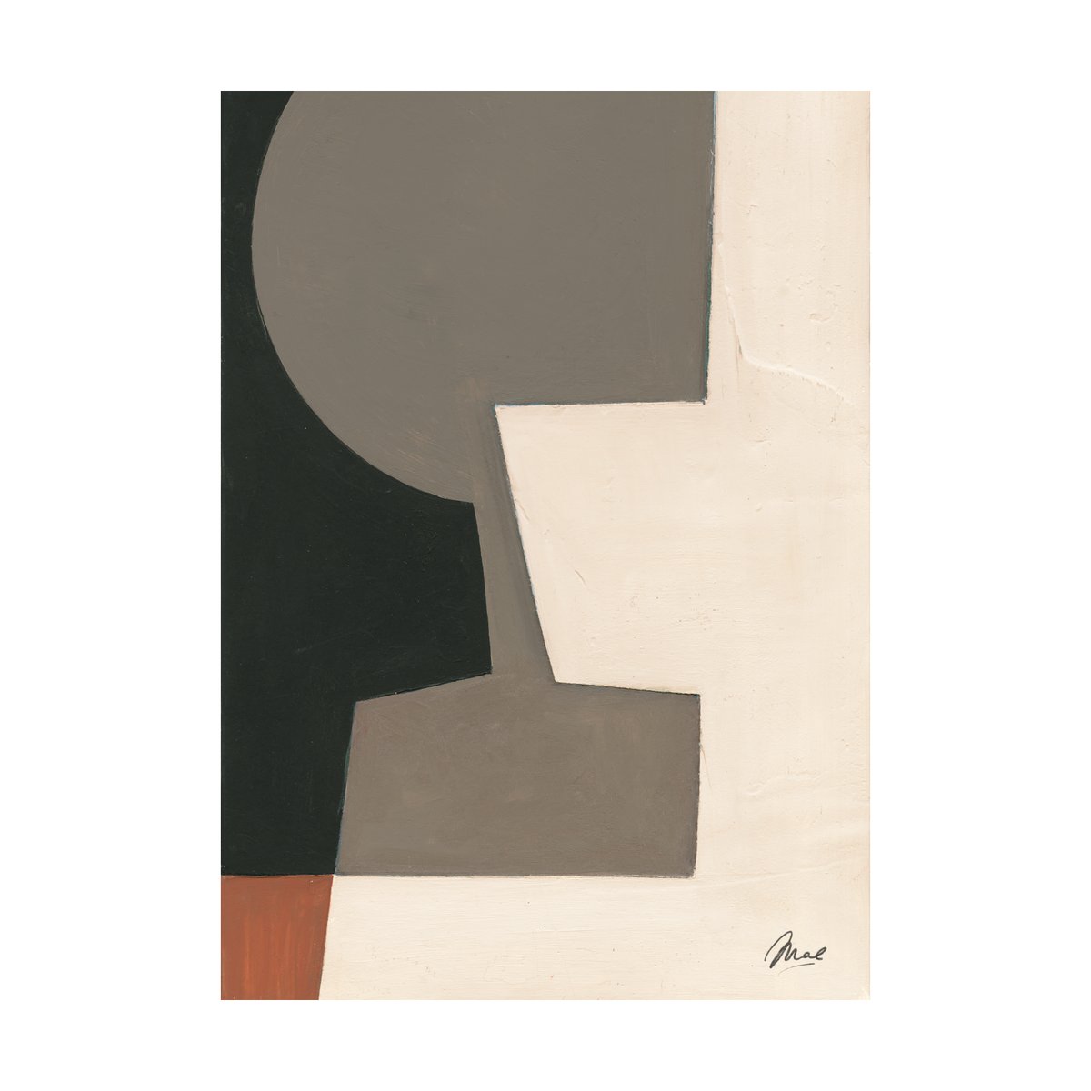 Paper Collective Evoke plakat 50x70 cm | Skandinavisk Design | Poster | Svart